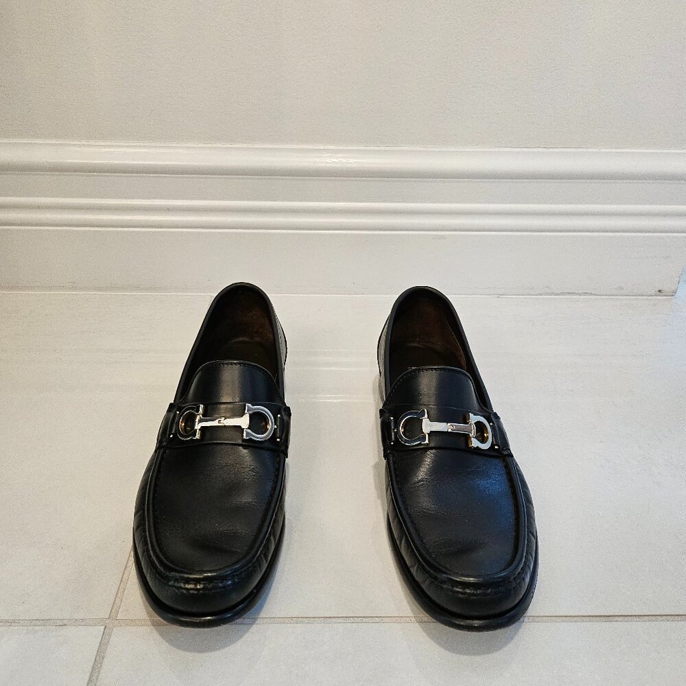 Ferragamo Men's Leather Loafers Size 8.5
